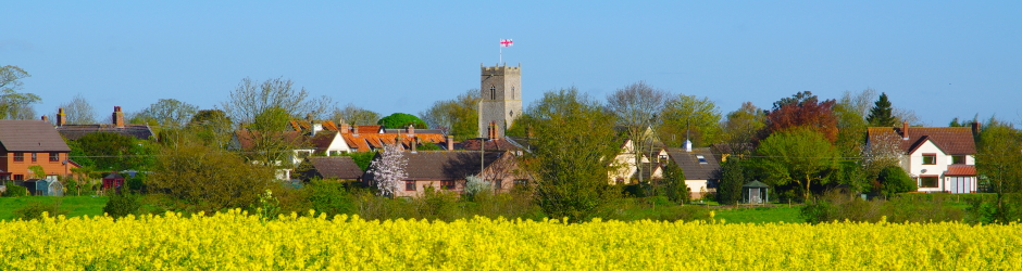 Metfield Village from the crossroads on Nunns Lane & Brames Lane